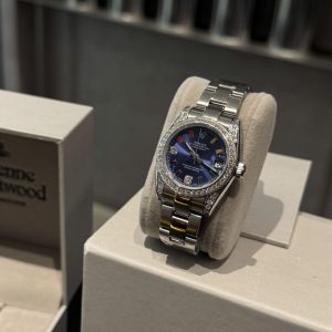 Exquisite Ladies Rolex Datejust Super Clone Watch with Diamond Bezel 1106235815 - front view