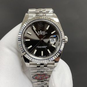 Premium Rolex Datejust 41mm Grey Dial Super Clone Watch with COD 1034909196 - front view