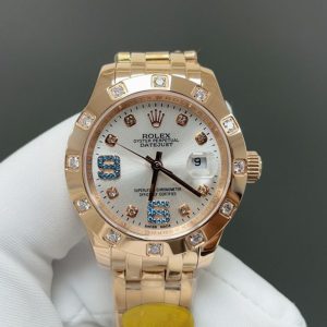Ladies Rolex Pearlmaster 34mm Super Clone Watch with Cash on Delivery 1064610560 - front view | Pearlmaster