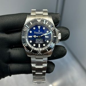 Rolex Sea-Dweller Deepsea Black Blue 1:1 Super Clone Luxury Replica Watch 1119437679 - front view | Rolex