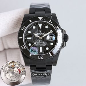 Exclusive Black Rolex Submariner Super Clone Watch with Cash on Delivery 1058981531 - front view | Rolex