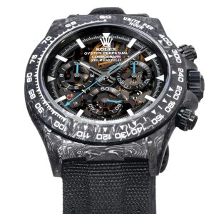Men's Rolex Daytona Carbon Fibre Super Clone Watch with Cash on Delivery 1134123159 - side view | Cosmograph Daytona