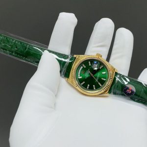 Luxury Rolex Day-Date 36MM Super Clone Watch with Alligator Strap 1133831926 - side view