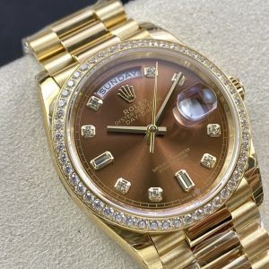Luxury 1:1 Super Clone Rolex Day-Date 36mm Automatic Replica Watch 1127929634 - side view