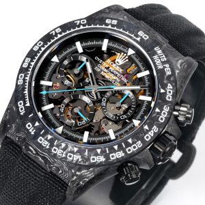 Men's Rolex Daytona Carbon Fibre Super Clone Watch with Cash on Delivery 1134123159 - back view | Cosmograph Daytona
