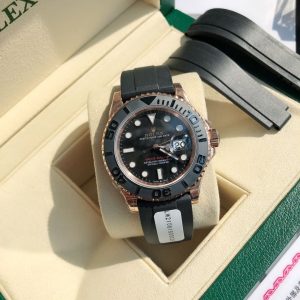 Luxury Rolex Yacht-Master Super Clone Watch in 18K Rose Gold 1128811528 - close-up | Rolex