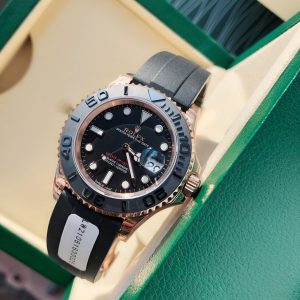 Luxury Rolex Yacht-Master Super Clone Watch in 18K Rose Gold 1128811528 - detailed view | Rolex