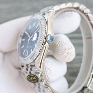 Men's Rolex Datejust Super Clone Watch in 904L Steel with Automatic Movement 729933193 - top view